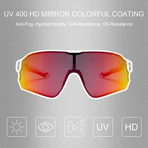 ROCKBROS 10134 Fahrradbrille Polarisiert Sonnenbrille mit UV400-Schutz