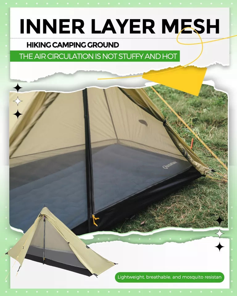 zelt ultraleicht wasserdicht Qunature Trekkingzelt 1-Mann Zelt Ultraleicht Campingzelt Wasserdicht – futurebikeshop.de