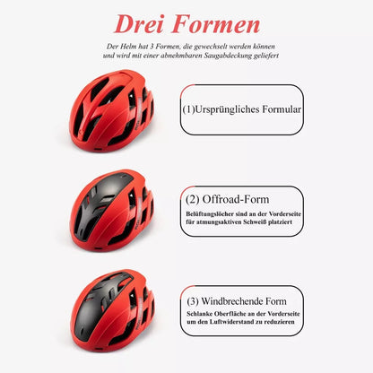 ROCKBROS Fahrradhelm Bike Helm mit Abnehmbarer Magnetischer Abdeckung Helm MTB