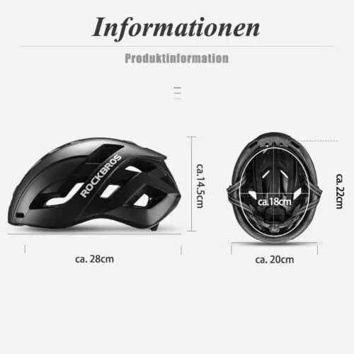 ROCKBROS Fahrradhelm Bike Helm mit Abnehmbarer Magnetischer Abdeckung Helm MTB