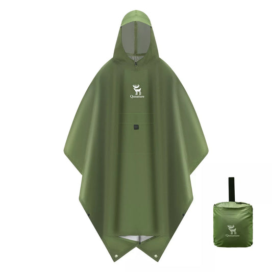 Qunature Outdoors Multifunktional Regenponcho Fahrrad Regencape Regen Poncho