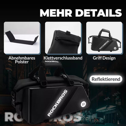 ROCKBROS Gepäcktasche Fahrrad Hinterrad Packtaschen 11.6L Satteltasche Gepäckträger -