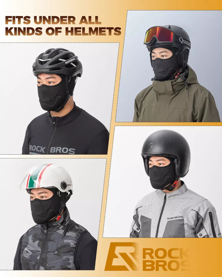 ROCKBROS Motorrad Kopfhaube Sturmhaube Warm Fleece Fahrrad Balaclavas