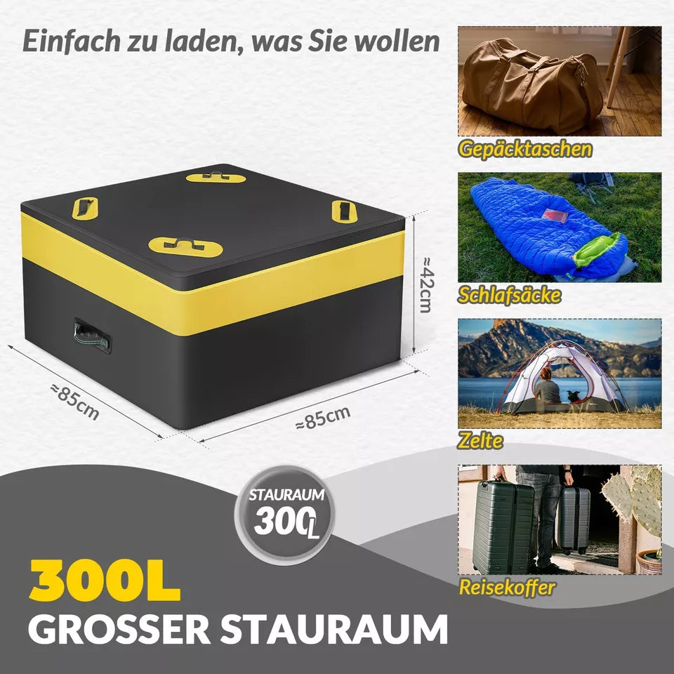 ROCKBROS 300L Autodachtasche wasserdichte Autogepäcktasche Dachkoffer faltbar PVC