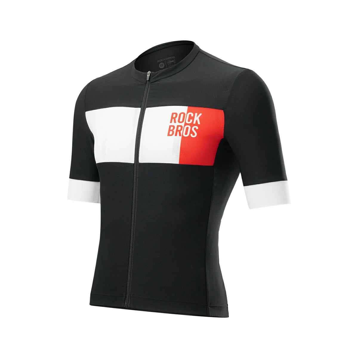 ROCKBROS Herren Radtrikot Kurzarm im Colorblock-Design