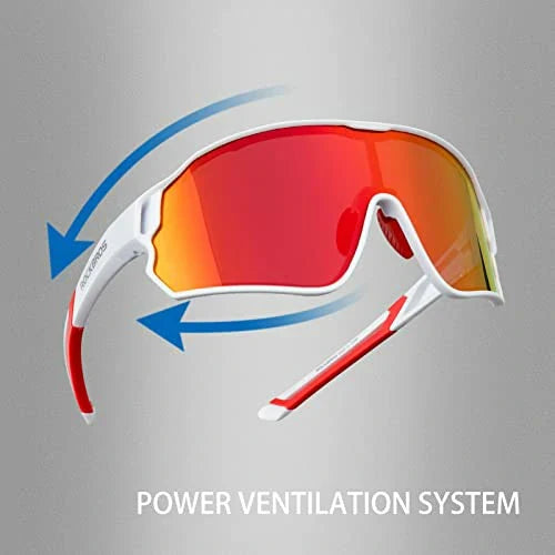ROCKBROS 10134 Fahrradbrille Polarisiert Sonnenbrille mit UV400-Schutz
