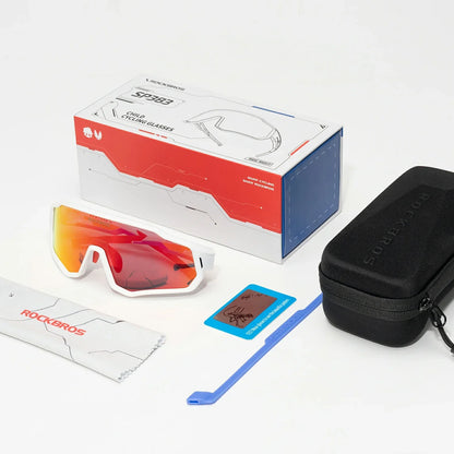 ROCKBROS Kinder Fahrrad Sonnenbrille - Polarisiert/Photochrom mit UV400 Schutz