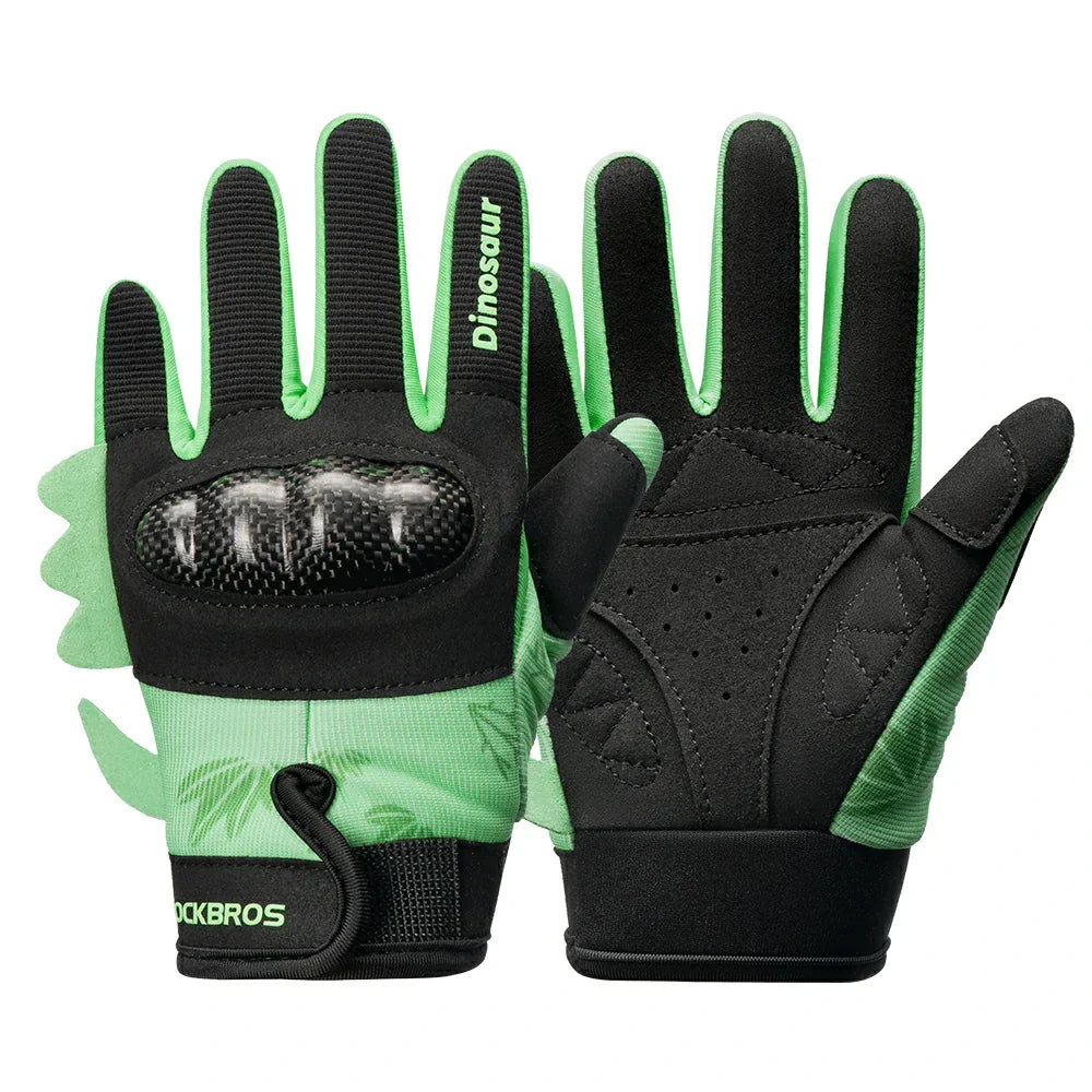 ROCKBROS Kinder Fahrradhandschuhe Ganzfinger mit Hard Shell Schutz