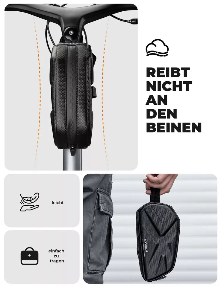 ROCKBROS 1,4L Rahmentasche Fahrradtasche für Fahrradrahmen Wasserdicht bis 6,8 Zoll