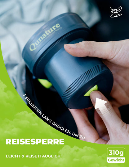 Elektrische Luftpumpe 2 in 1 Aufblasbar und Ablassen 2000 mAh Wiederaufladbar Akku Qunature