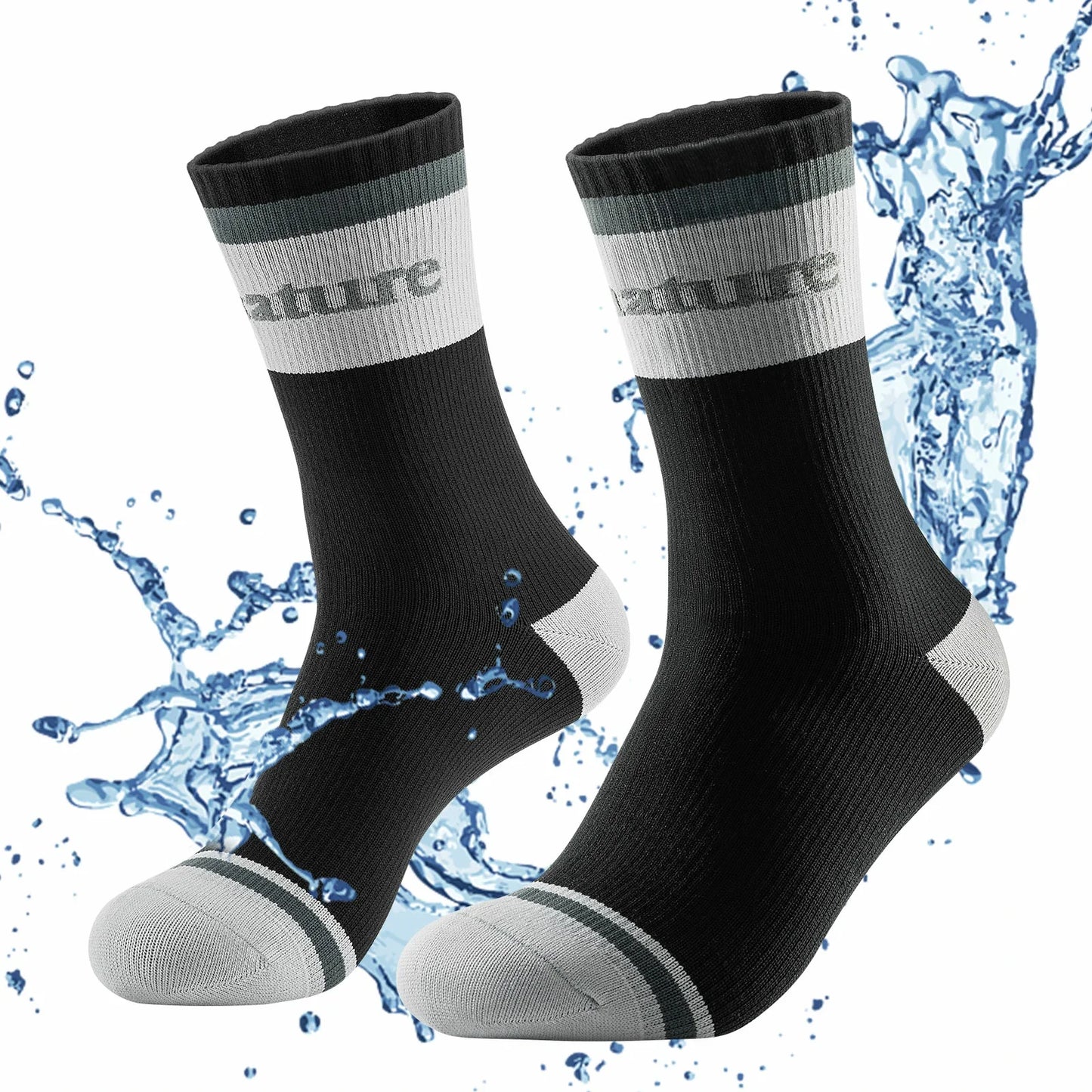 Wasserdichte Fahrradsocken Atmungsaktiv Unisex Qunature