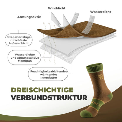 Wasserdichte Fahrradsocken Atmungsaktiv Unisex Qunature