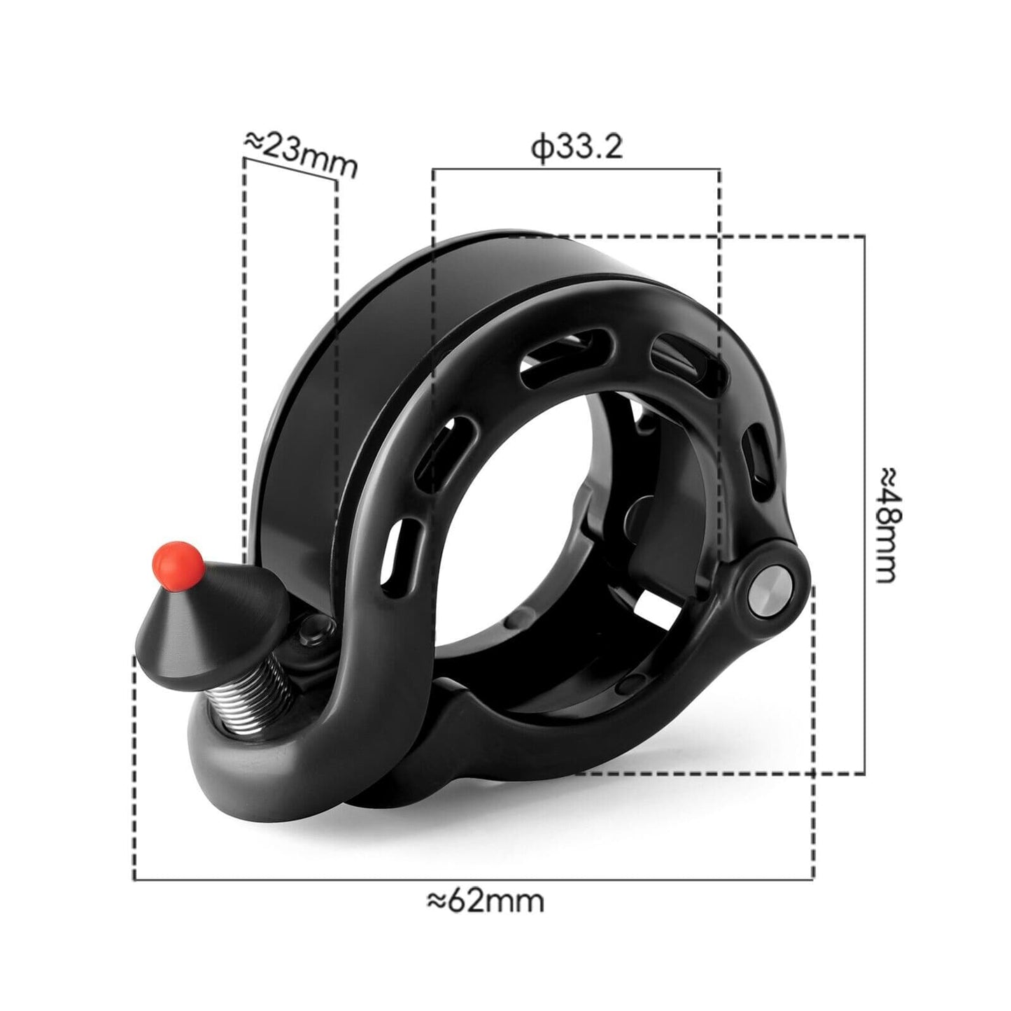 100dB Versteckte Fahrradklingel Regenfest und Rostfrei ROCKBROS