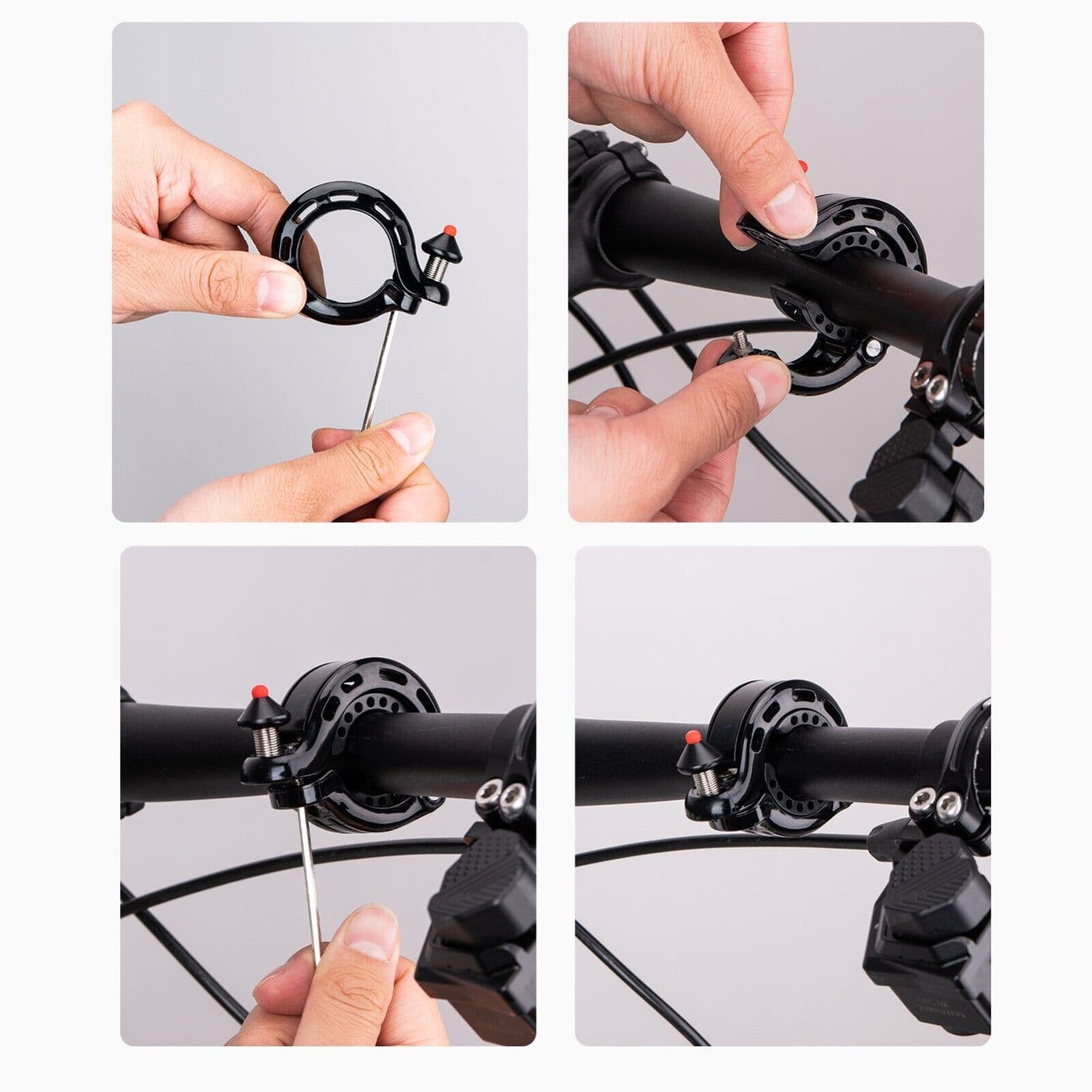 100dB Versteckte Fahrradklingel Regenfest und Rostfrei ROCKBROS