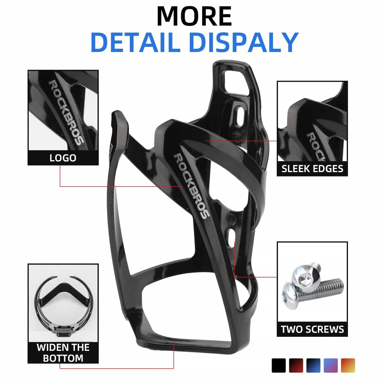 35g Leicht PC Fahrrad Flaschenhalter ROCKBROS