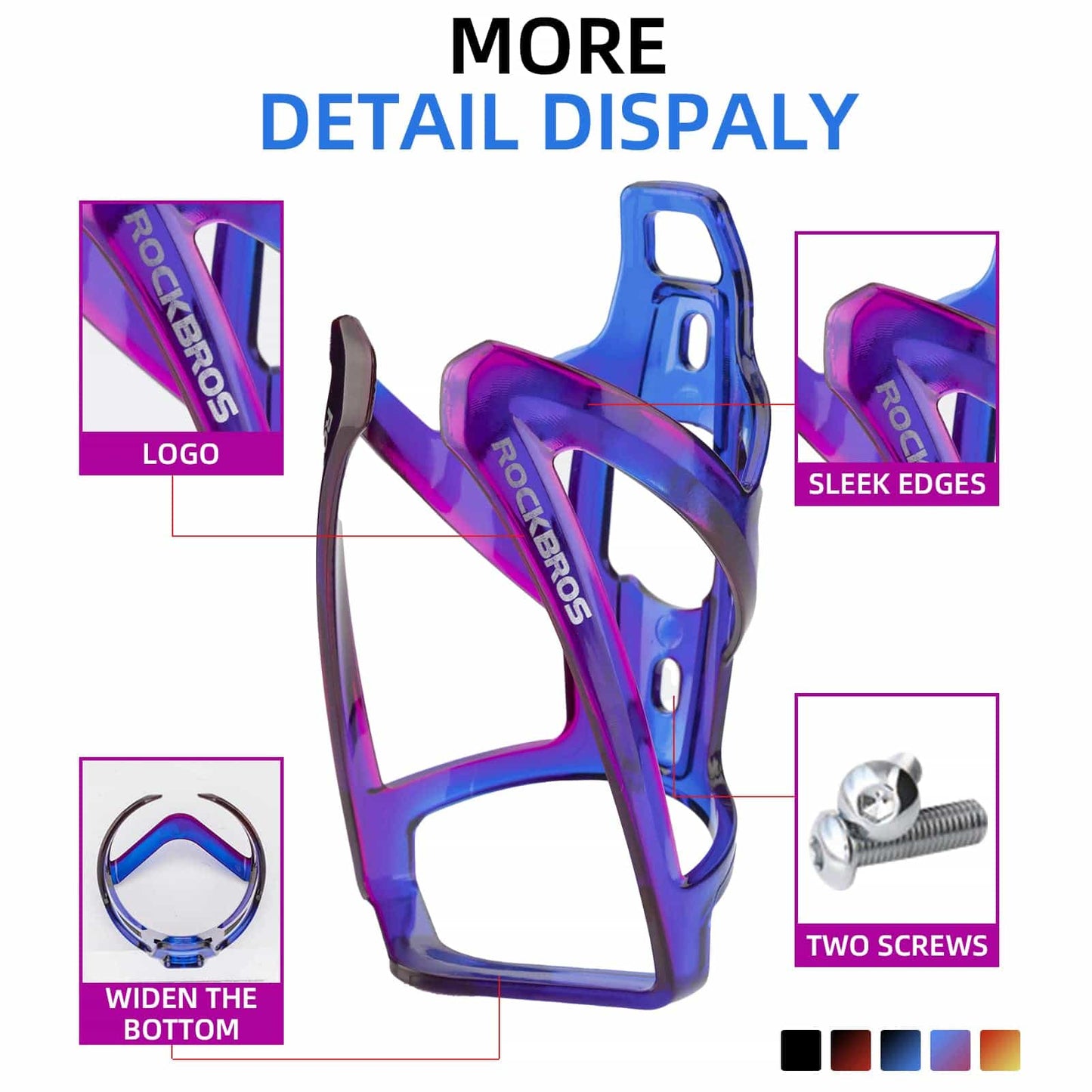 35g Leicht PC Fahrrad Flaschenhalter ROCKBROS