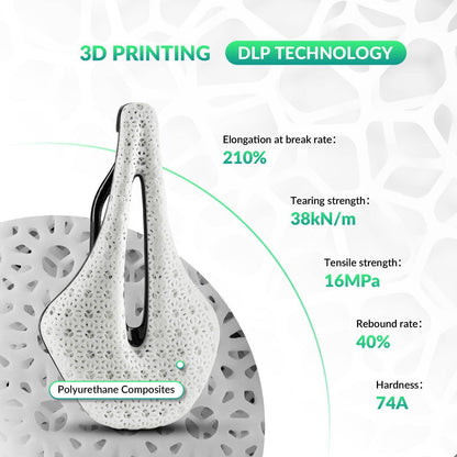 3D Druck Carbon Rennradsattel Ultraleicht Stoßdämpfender Ergonomischer ROCKBROS