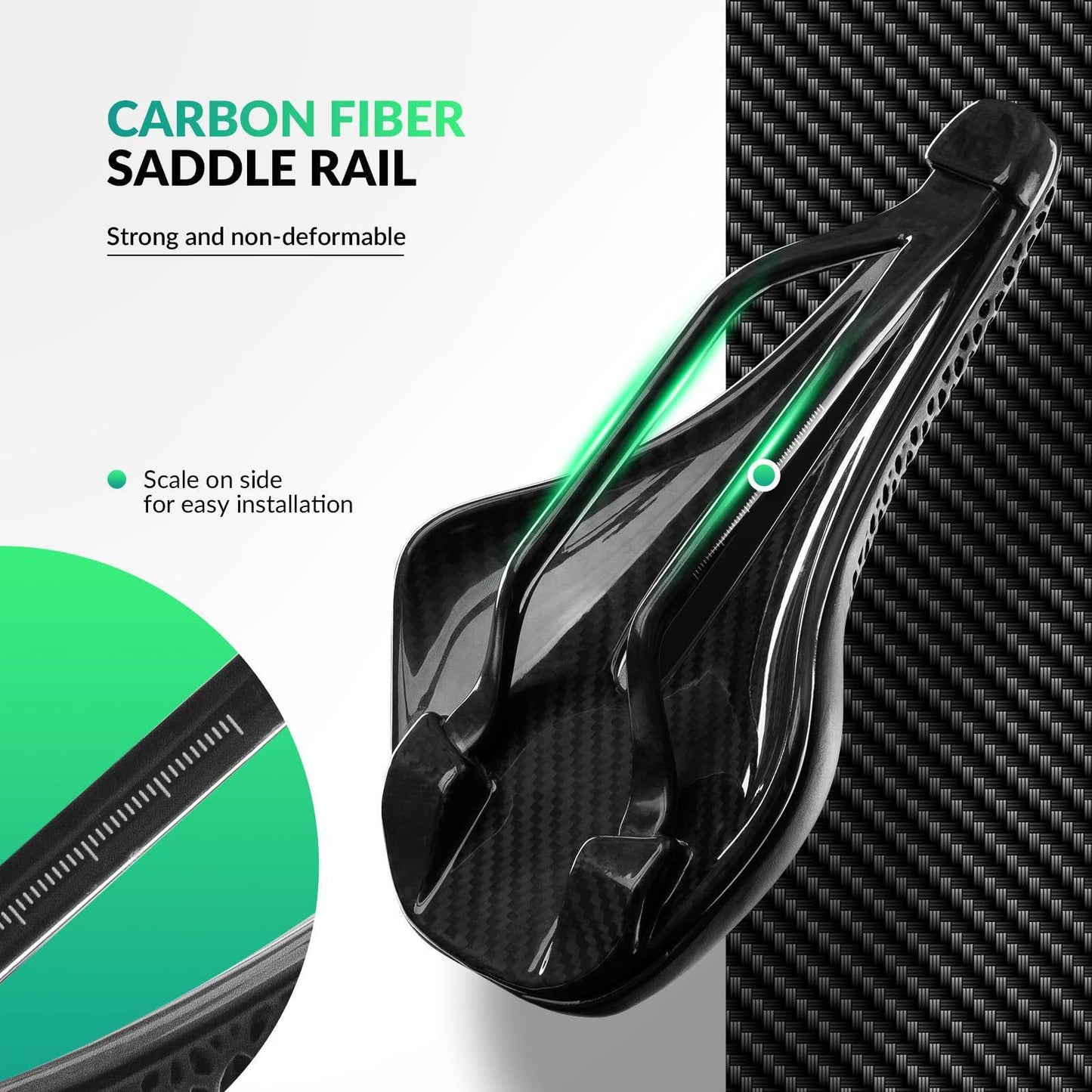 3D Druck Carbon Rennradsattel Ultraleicht Stoßdämpfender Ergonomischer ROCKBROS