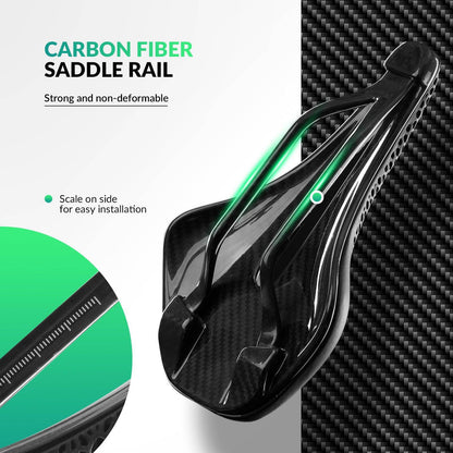 3D Druck Carbon Rennradsattel Ultraleicht Stoßdämpfender Ergonomischer ROCKBROS