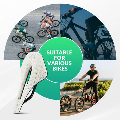 3D Druck Carbon Rennradsattel Ultraleicht Stoßdämpfender Ergonomischer ROCKBROS