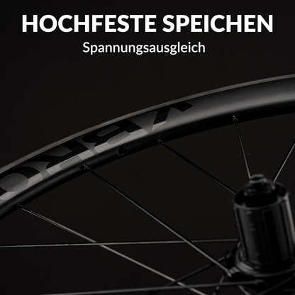 700C Carbon Laufradsatz 38mm Scheibenbremse Steckachse Laufrad Set für Rennrad ROCKBROS