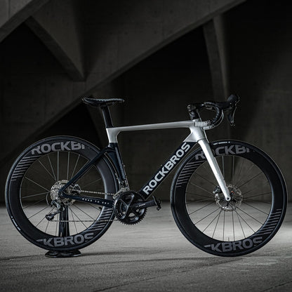 700C Carbon Laufradsatz 65mm Scheibenbremse Steckachse Laufrad Set für Rennrad ROCKBROS