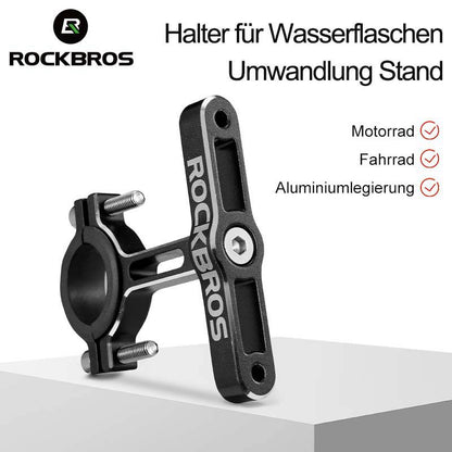 Alu Universal Flaschenhalter Adapter für Fahrrad und Motorrad ROCKBROS