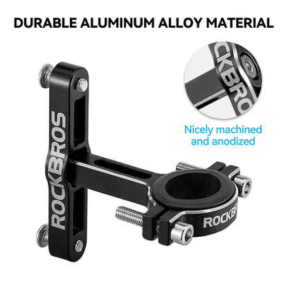 Alu Universal Flaschenhalter Adapter für Fahrrad und Motorrad ROCKBROS
