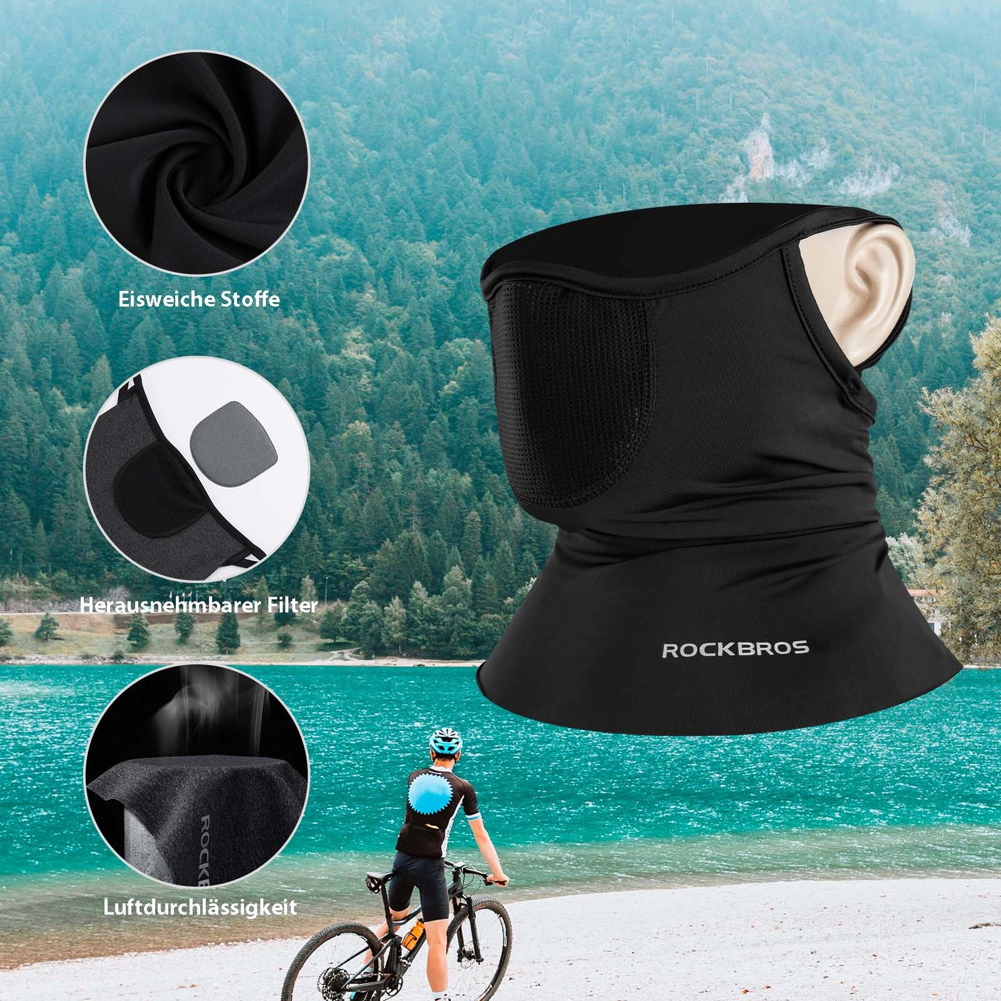 Balaclavas Multifunktion Atmungsaktiv Gesichtsbedeckung Unisex ROCKBROS