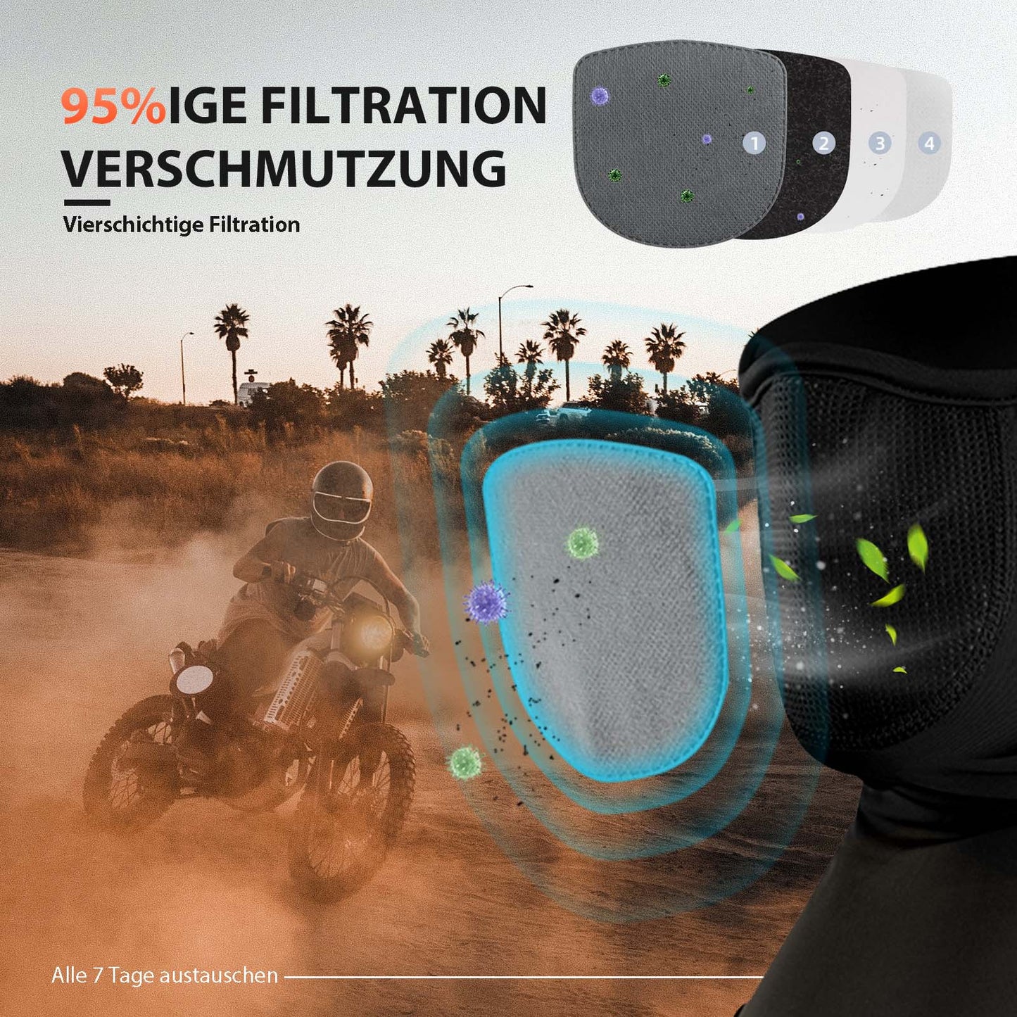 Balaclavas Multifunktion Atmungsaktiv Gesichtsbedeckung Unisex ROCKBROS