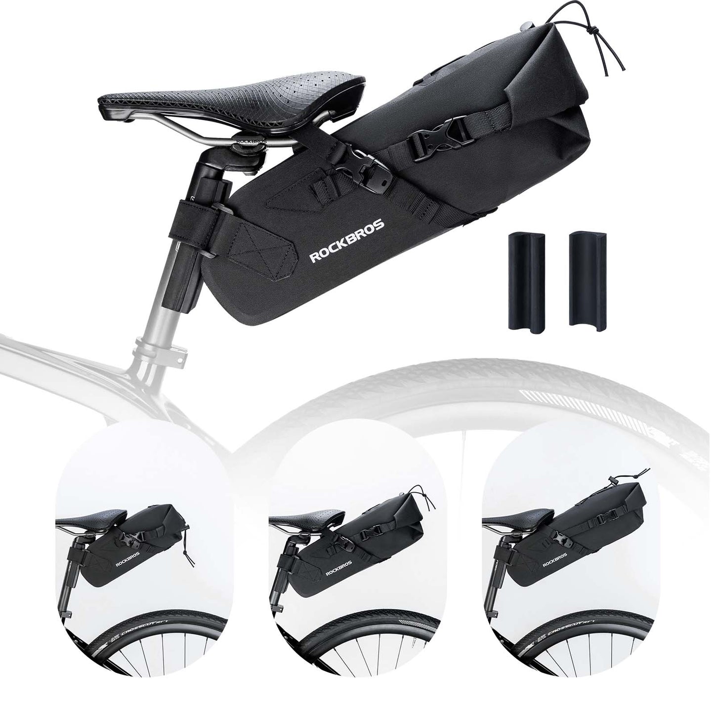 Bikepacking Satteltasche 3 Liter 100% Wasserdicht TPU Gewebe ROCKBROS