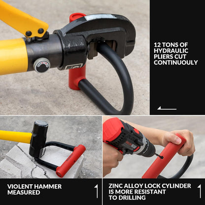 Fahrrad Bügelschloss für Fahrräder & Motorräder aus legiertem ROCKBROS