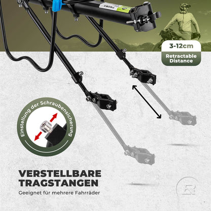 Fahrrad Gepäckträger mit Reflektor und Schnellspanner 24-29 Zoll ROCKBROS