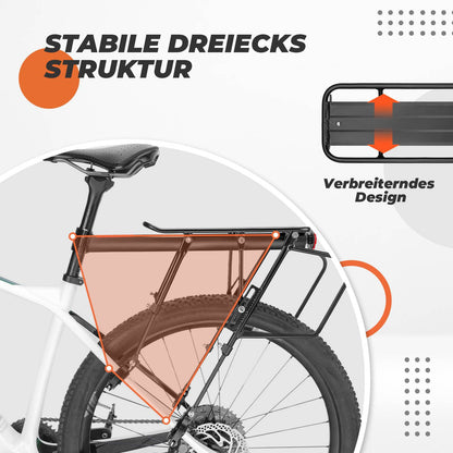 Fahrrad Gepäckträger Verstellbar mit Schnellspanner Reflektor ROCKBROS