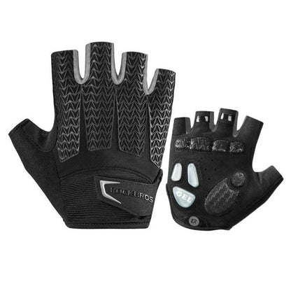 Fahrrad Handschuhe Damen Herren Halbfinger Fahrradhandschuhe ROCKBROS