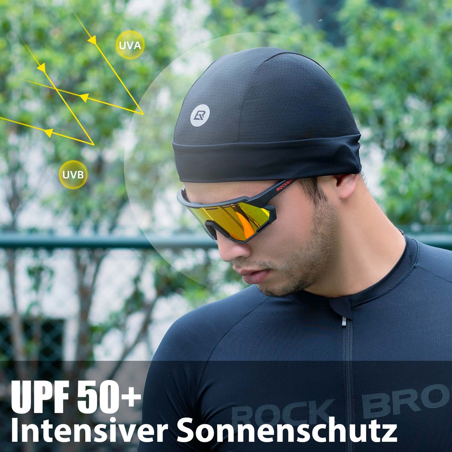 Sommer Fahrrad Mütze UV Schutz Laufmütze Herren 50-64CM ROCKBROS