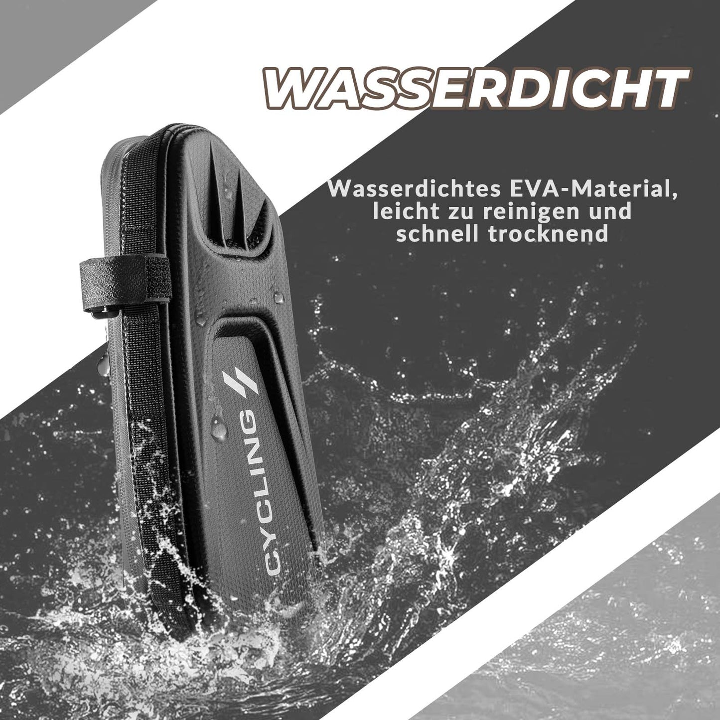 Fahrrad Rahmentasche 1,5L Dreieckstasch Wasserdicht Fahrradtasche ROCKBROS