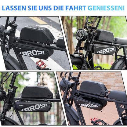Fahrrad Rahmentasche Wasserdicht Oberrohr Tasche 4.5L Schwarz ROCKBROS