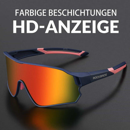 ROCKBROS 10134 Fahrradbrille Polarisiert Sonnenbrille mit UV400-Schutz