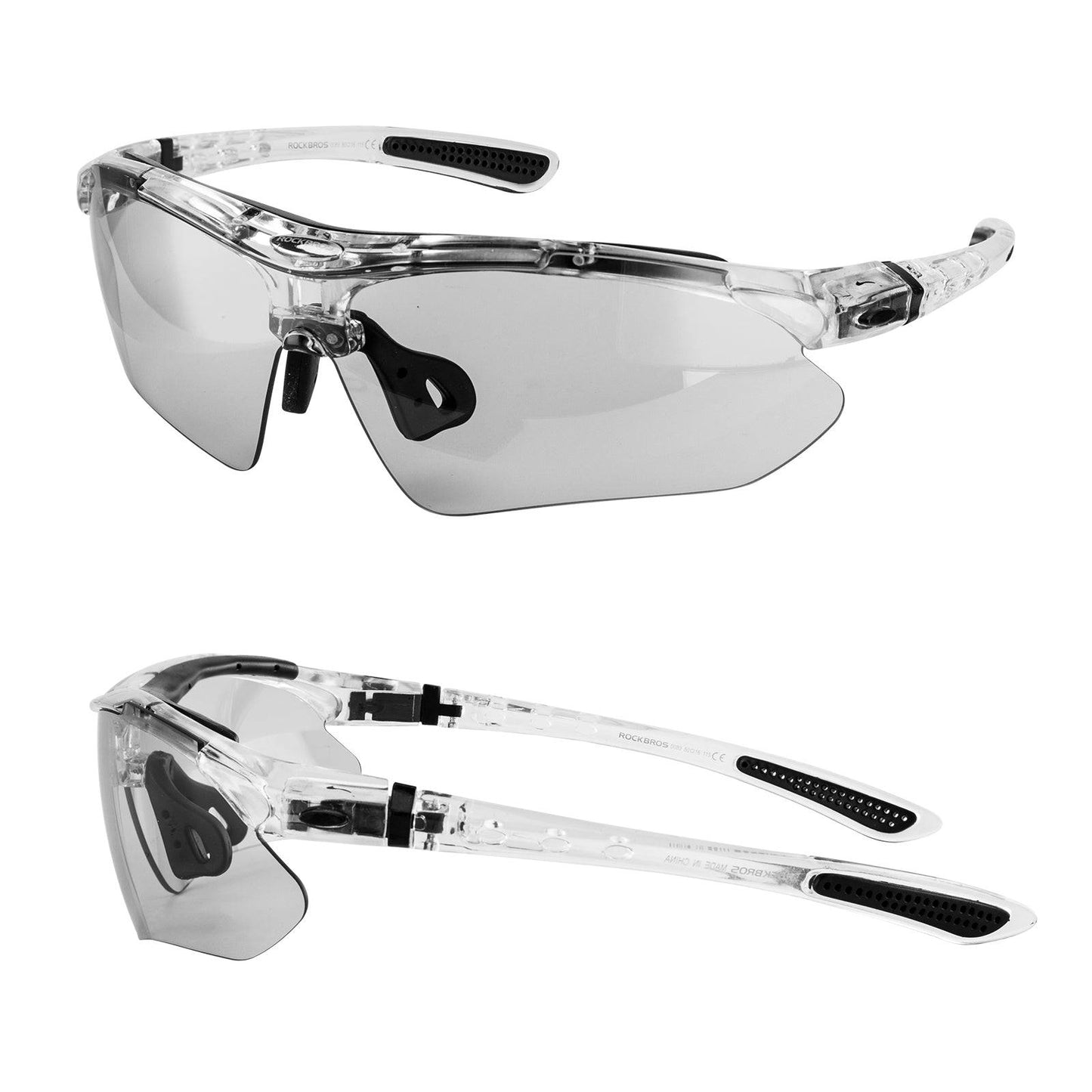 Fahrradbrille Selbsttönend Brille Sonnenbrille UV 400 Schutz ROCKBROS