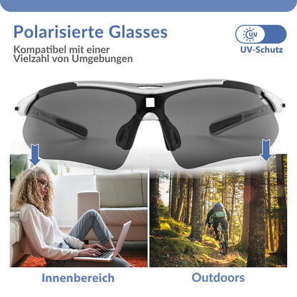 Fahrradbrille Selbsttönend Brille Sonnenbrille UV 400 Schutz ROCKBROS