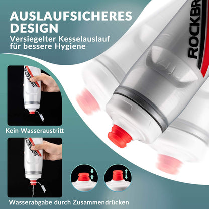 Fahrradflasche 620 ml Sportflasche mit 5 Stunden Kühlhaltefunktion ROCKBROS