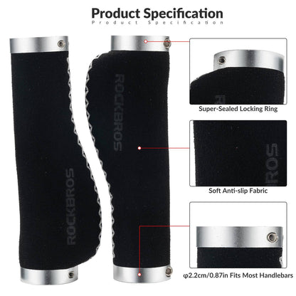 Fahrradgriffe Ledergriffe für Lenker mit 22,2 mm Durchmesser ROCKBROS
