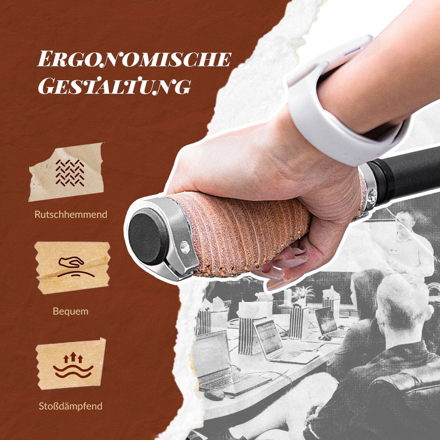 Fahrradgriffe MTB Retro Lenkergriffe Ergonomisch Design ROCKBROS