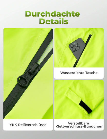 ROCKBROS Fahrradjacke Herren Wasserdicht Atmungsaktiv