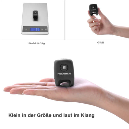 Fahrradklingel Elektronisch Glocke IPX4 Wasserdicht ROCKBROS