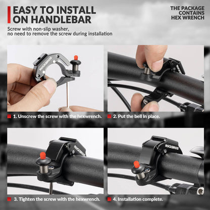 Fahrradklingel Glocke 100dB Laut Innovativ Mini Fahrrad Klingel ROCKBROS