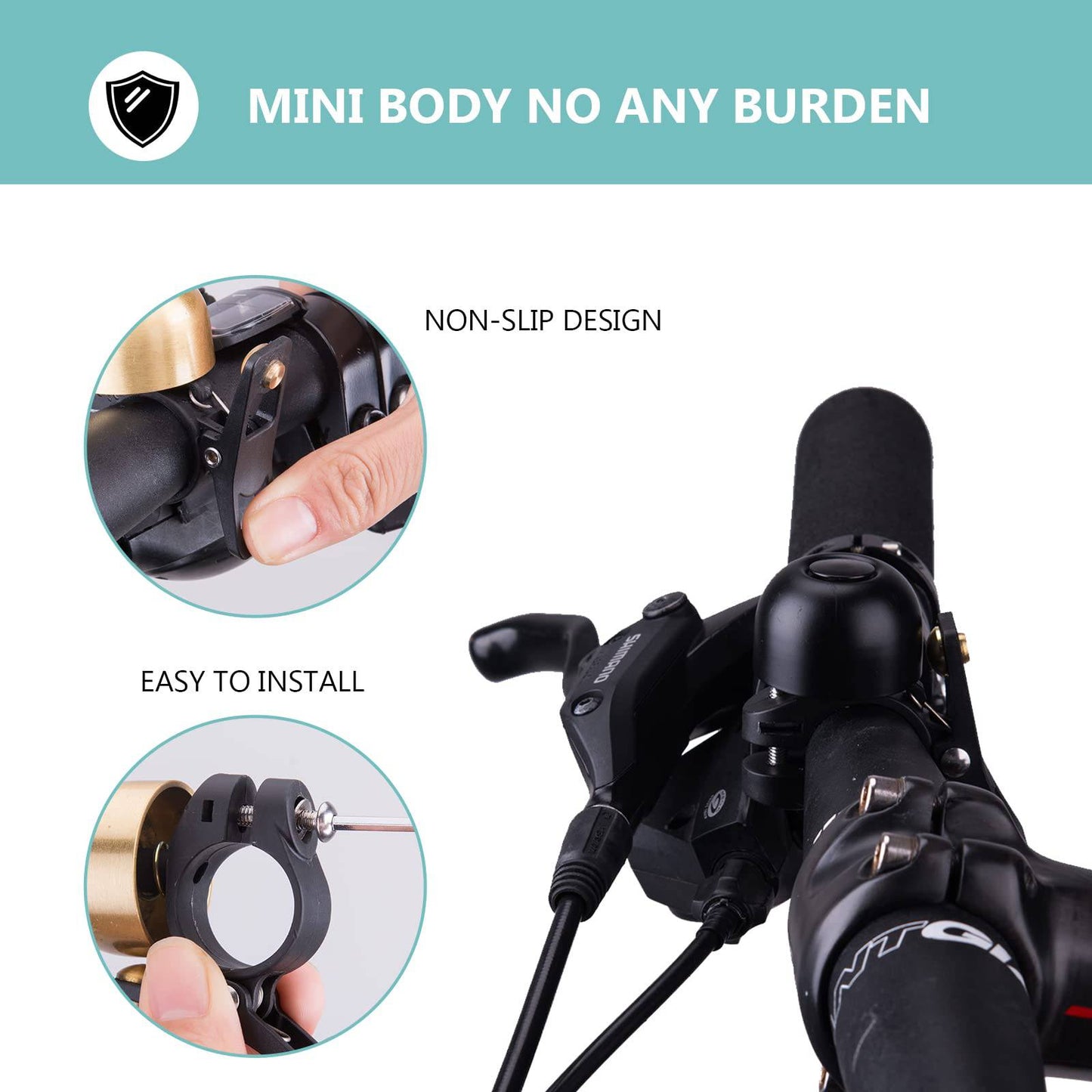 Fahrradklingel Retro Klingel MTB Edelstahl Laut Klassisch ROCKBROS