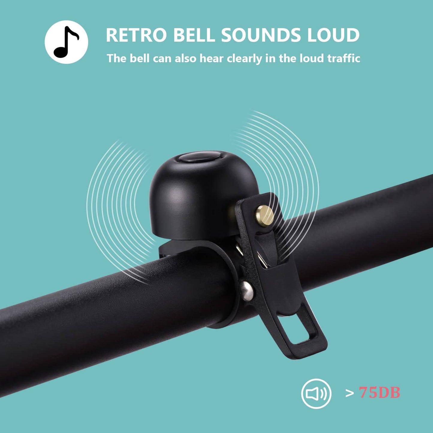 Fahrradklingel Retro Klingel MTB Edelstahl Laut Klassisch ROCKBROS