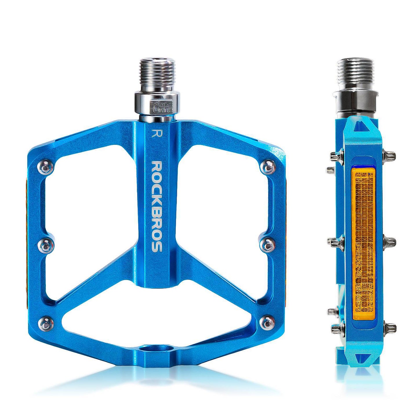 Fahrradpedale mit Reflektoren aus Aluminiumlegierung 9/16 Zoll ROCKBROS